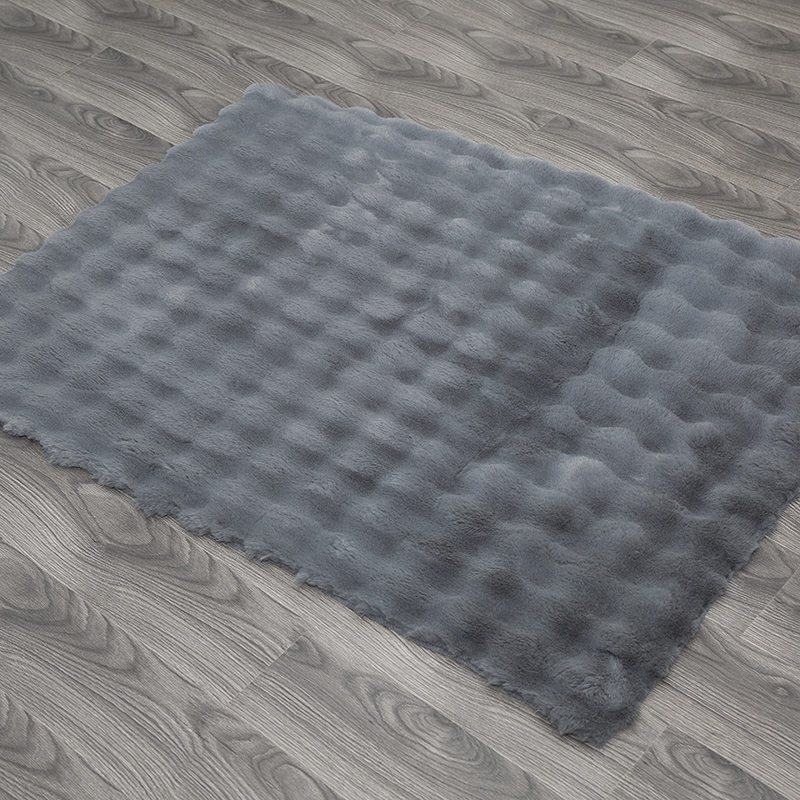 Tapis en mousse imitation poils de lapin 60*90 cm